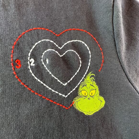 Hanna Andersson x Grinch Kid's Gray Sweatshirt EUC 8 - Picture 3 of 5